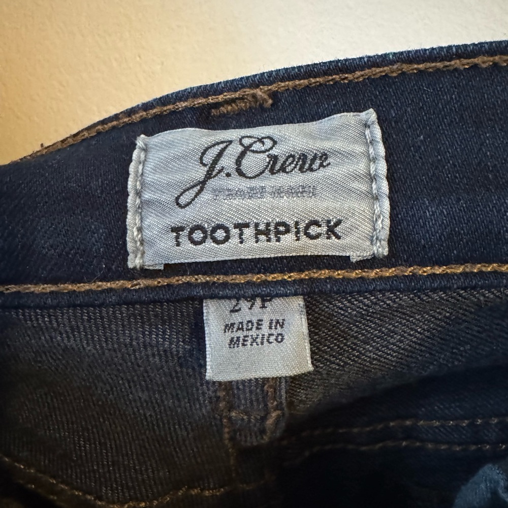JCrew Toothpick Jeans Denim 29P - Picture 3 of 4